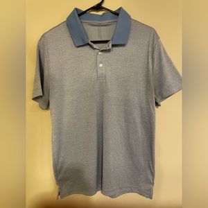 Blue golf shirt